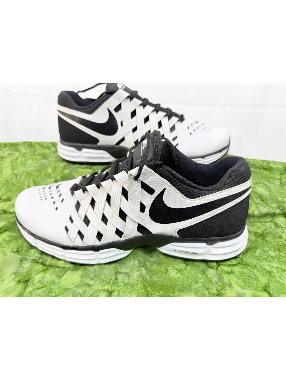 Mens Nike Lunar Fingertrap TR White Athletic Sneakers Shoes Size 14 W like new